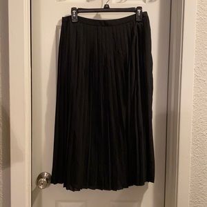 NWT black J.crew midi skirt size 8